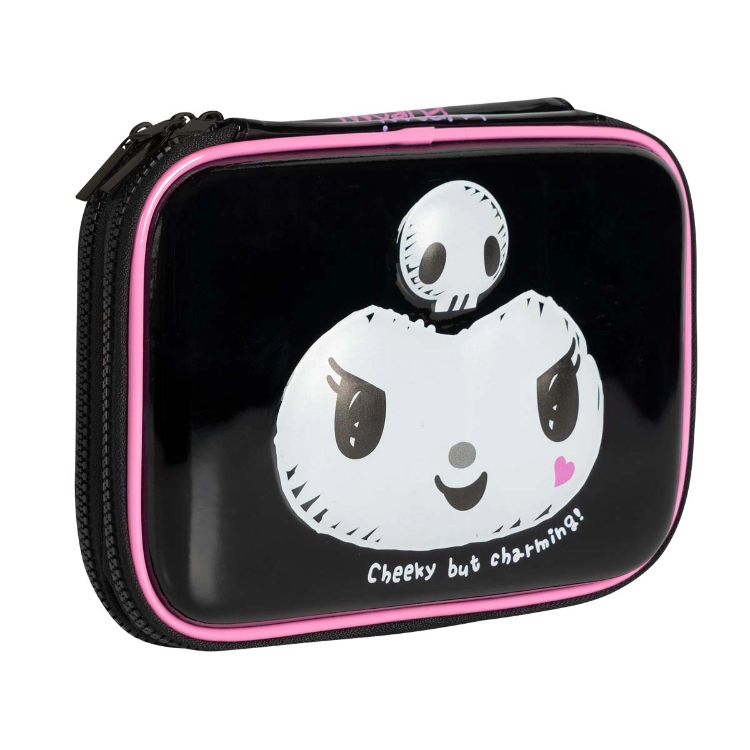 Cartuchera Escolar Mooving 2 pisos 2026 Kuromi con Relieve Doble Eva Art.1514255